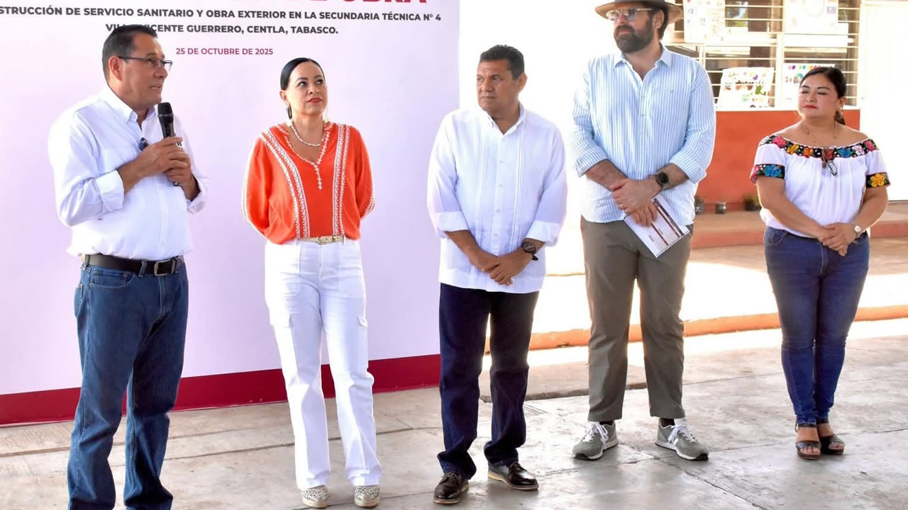 Inauguración de obras de infraestructura pública en Centla